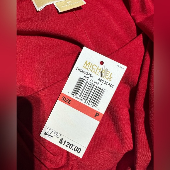 Michael Kors Midi Dress in Red Blaze - Picture 2 of 7
